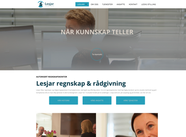 Hjemmeside for regnskapsbyrå